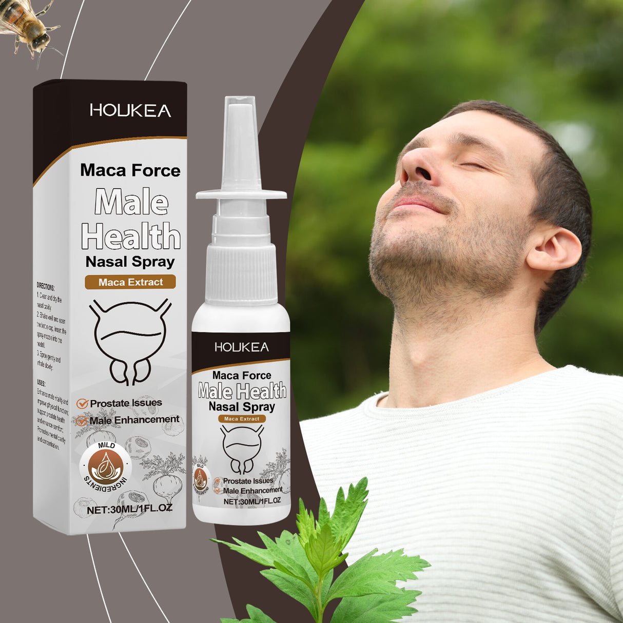 Men's Treatment Spray Men's Daily Exercise Body Relief Discomfort Mild Ingredient Comfort Spray - V.I.P Digital Presence