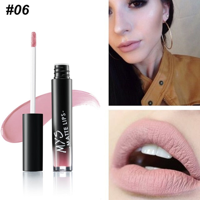 MYS Brand Makeup Matte Liquid Lipstick Tint Waterproof Make Up Long Lasting Lip Stick Nude Lip Gloss Cosmetics Batom - V.I.P Digital Presence