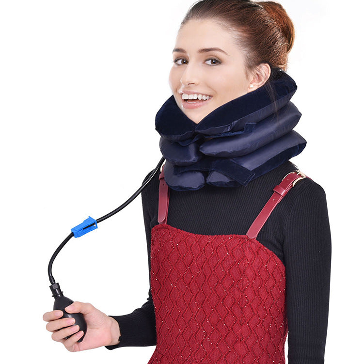 Swan Neck Correction Artifact Cervical Spine Traction Device Cervical Spine Neck Traction Belt Inflatable Neck Protection - V.I.P Digital Presence
