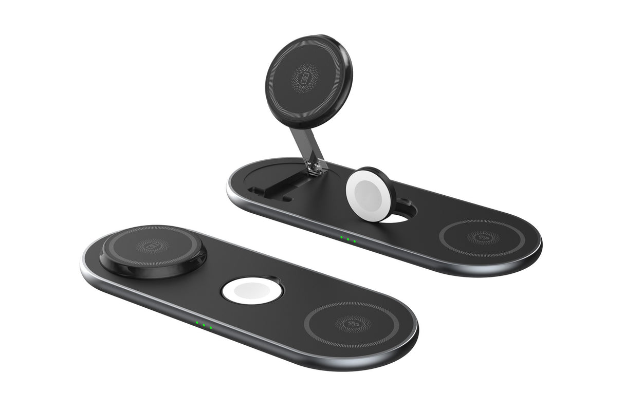 Foldable wireless convenient 3-in-1 magnetic wireless fast charging suitable for Apple 3-in-1 wireless charging - V.I.P Digital Presence