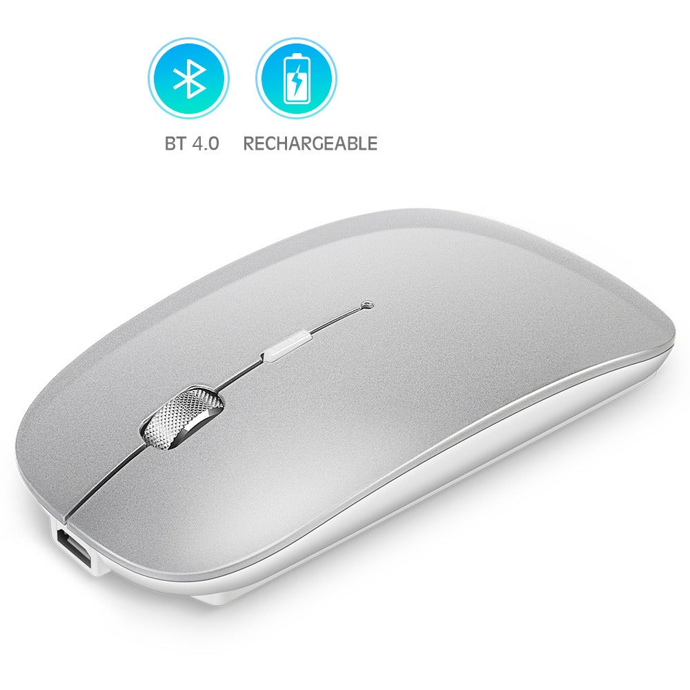 Rechargeable metal roller wireless Bluetooth mouse dual-mode mobile phone tablet wireless mouse - V.I.P Digital Presence