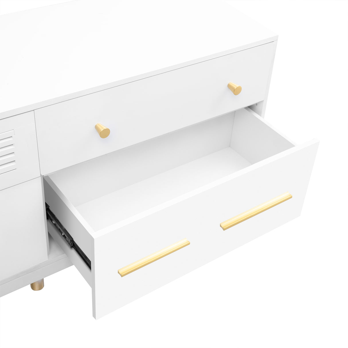 U-Can TV Stand for 75+ Inch TV Entertainment Center TV Media Console Table Modern TV Stand - V.I.P Digital Presence