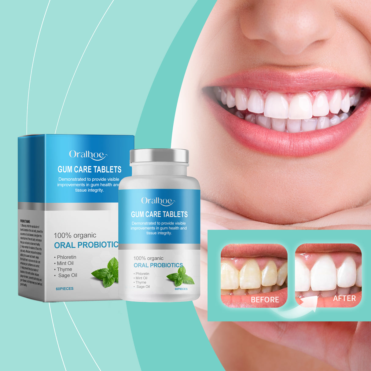 Mouthwash, Clean Teeth, Remove Stains, Remove Odors And Smell Fresh Portable Clean Solid Toothpaste Tablets - V.I.P Digital Presence