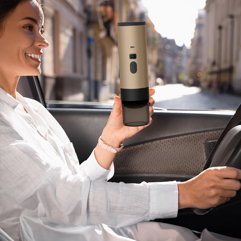 Portable Wireless 3-in-1 Espresso Maker, 7800mAh, Car/Home/Camping, Ground/Capsule Coffee. - V.I.P Digital Presence