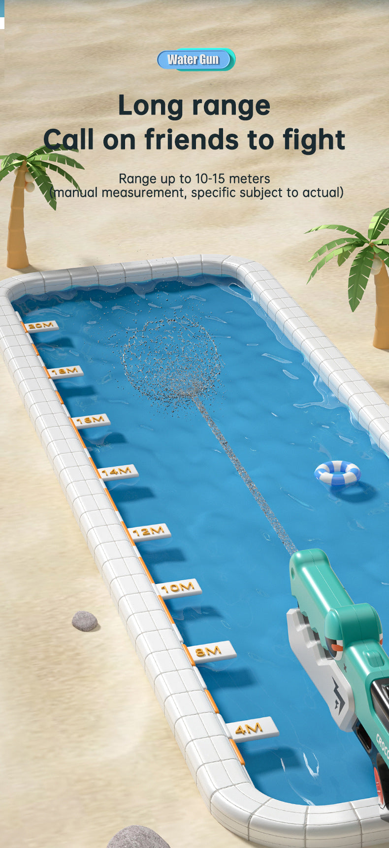 Cute Crocodile Automatic Electric Water Gun Summer Toy Gun Beach Outdoor Water Fight Toys - V.I.P Digital Presence