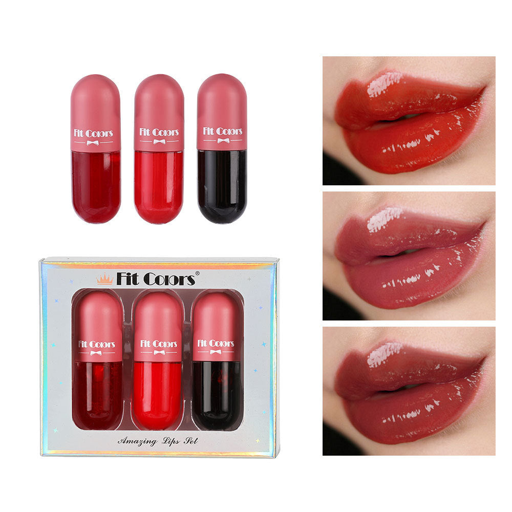 Rich Lip Dye Lip Liquid Partial Pearlescent Fine Flash Moisturizing Hydrating Temperature Controlled Discoloration Lip Oil Lip Gloss Liquid Set Box - V.I.P Digital Presence