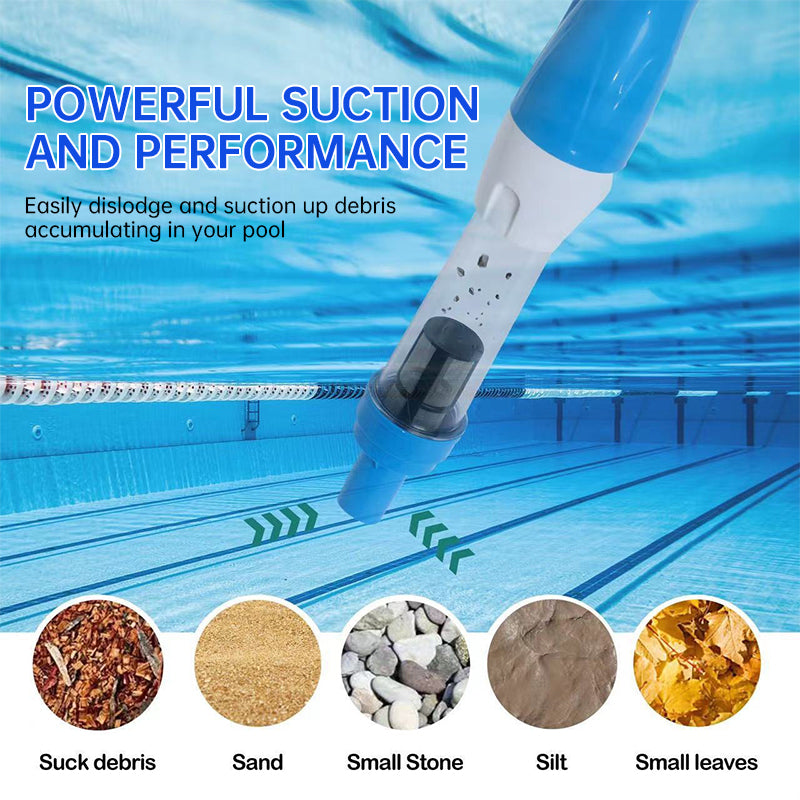Rechargeable hand pool vacuum for spas/hot tubs/small pools, with auto immersion detector & bristle nozzle. - V.I.P Digital Presence