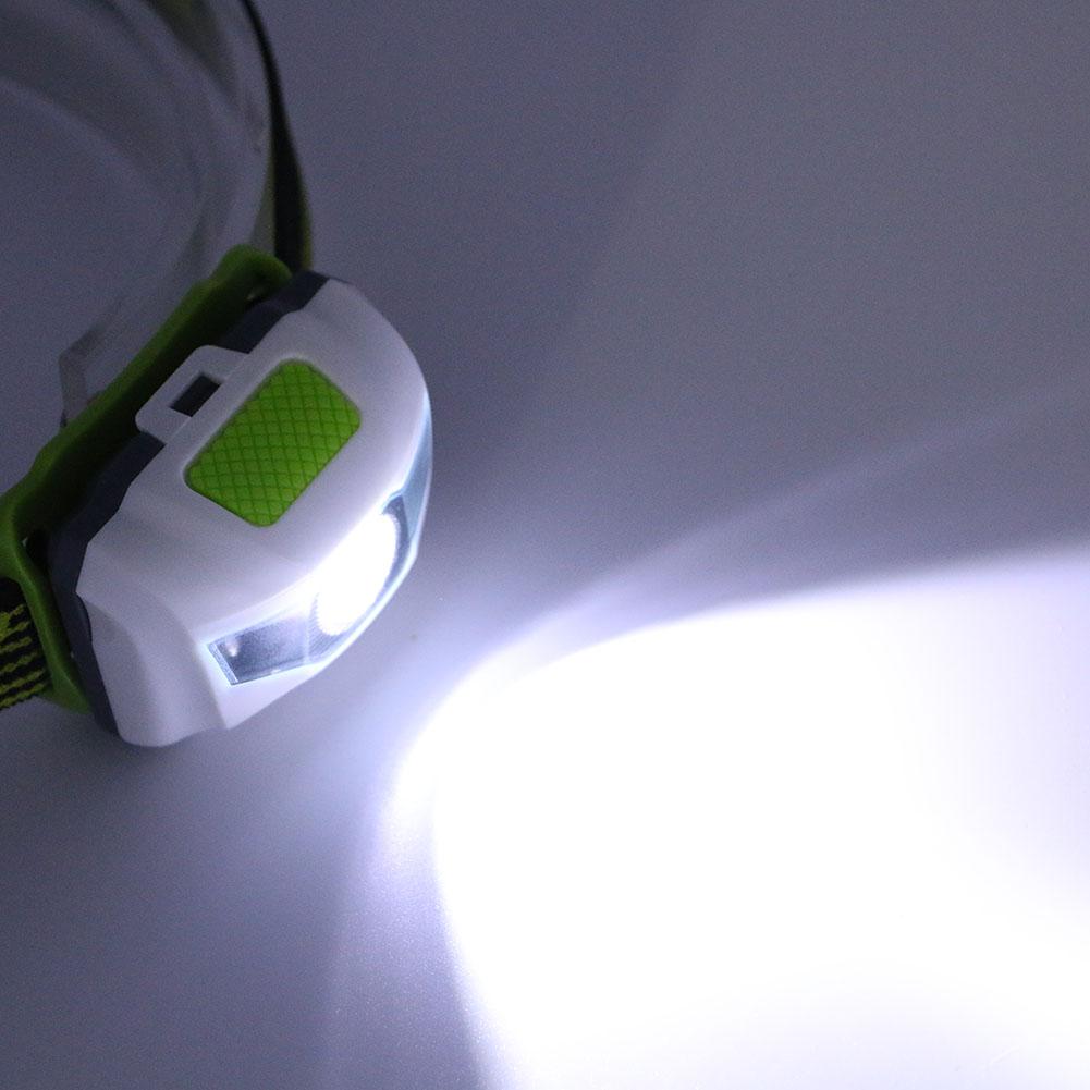 4 Modes Headlamp Waterproof LED Headlight Flashlight White + Red Torch Use 3 x AAA