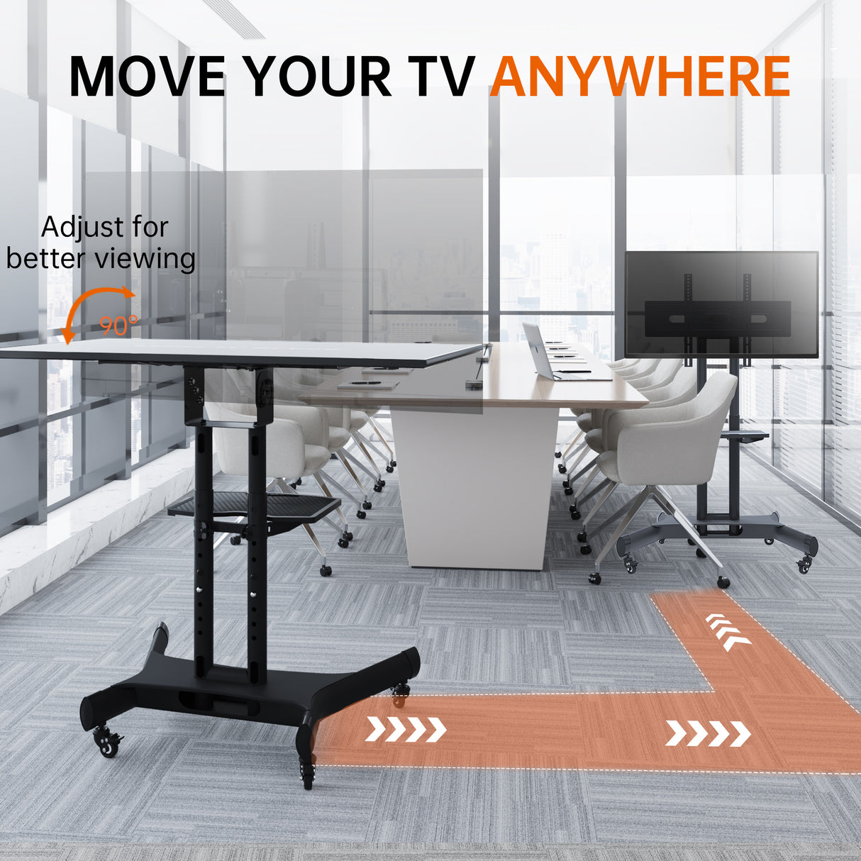 FANCO Universal Rotating TV Stand, Suitable for 32-80 inch TVs, Tiltable Desktop TV Stand, Maximum VESA 600x400mm (Black) - V.I.P Digital Presence