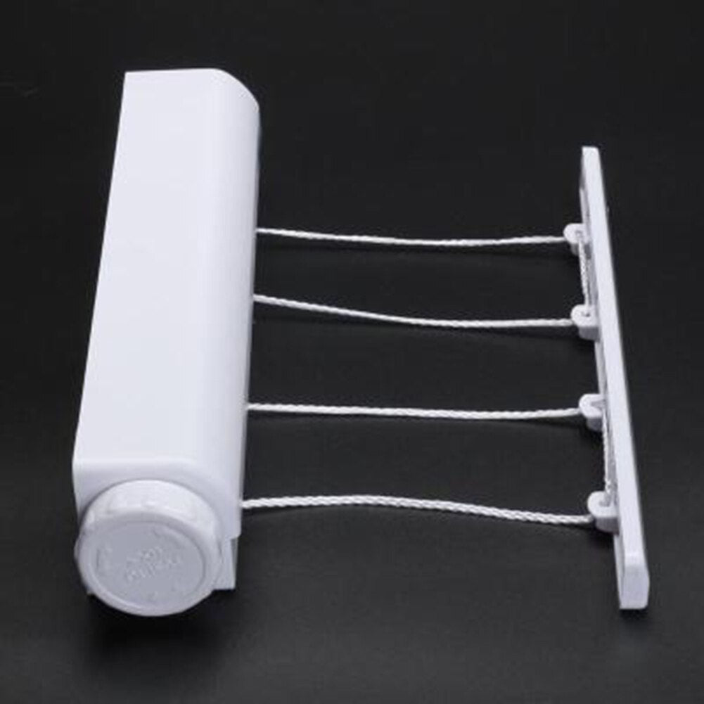 Retractable Laundry Hanger Wall Mounted Clothes Line Clothes Drying Rack Clothesline Laundry Rope - V.I.P Digital Presence