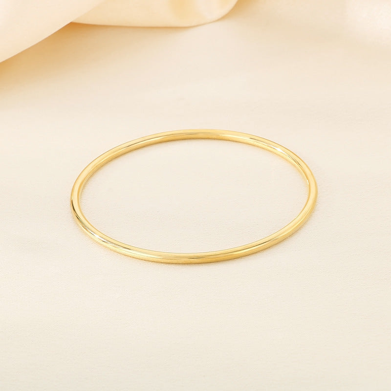 3mm smooth plain circular ring bracelet with multiple layers for wearing wristbands and accessories - V.I.P Digital Presence