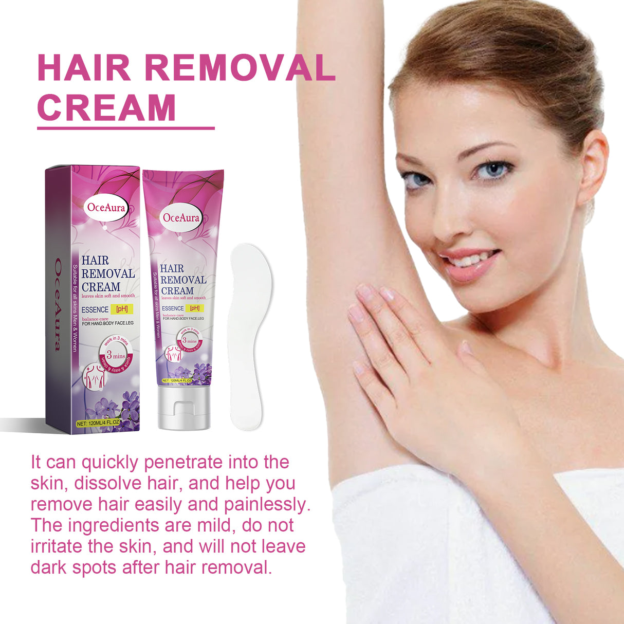 Hair Removal Cream, Body Underarm Gentle Depilation Does Not Irritate Delicate And Smooth Skin Depilation Cream - V.I.P Digital Presence