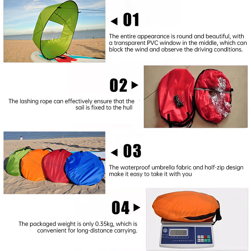 42-inch SUP/water sports accessories: sail, paddles, surf gear. - V.I.P Digital Presence