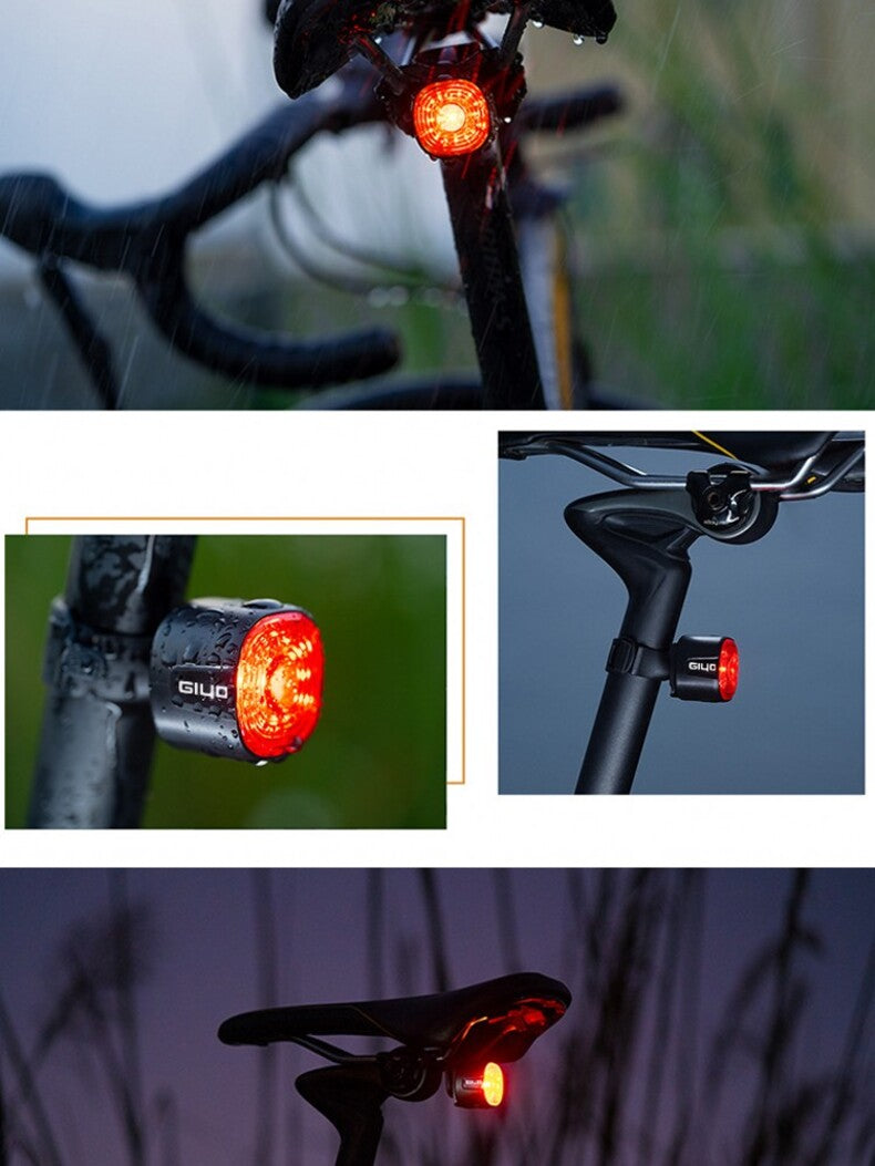 Bicycle Smart Brake Tail Light MTB Road Bike Auto Brake Sensing Light SB Rechargeable IPX6 Waterproof LED Warning Rear Lamp - V.I.P Digital Presence
