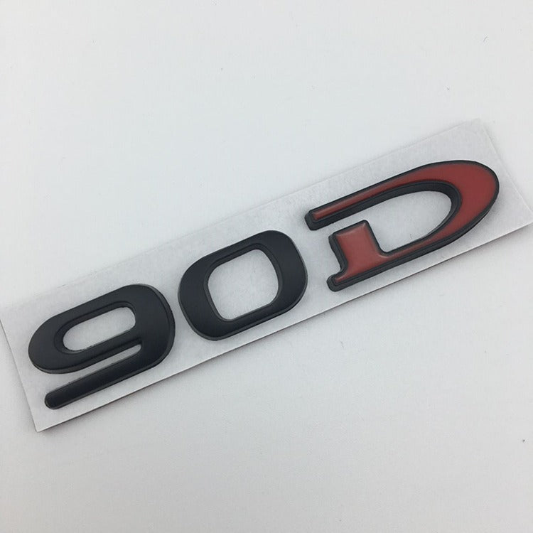 Suitable for Tesla MODEL3 S X Y 75D 85D 90D 100D displacement tail label metal car sticker - V.I.P Digital Presence