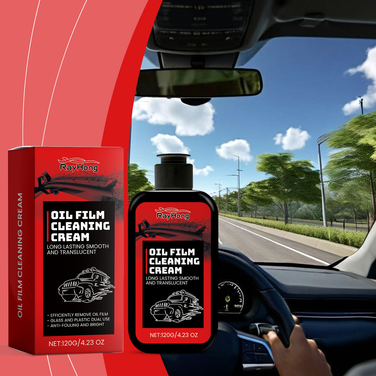 Automotive Glass Oil Film Cleaning Cream, Effectively Clean Glass Stains And Oil Stains Clear Vision - V.I.P Digital Presence
