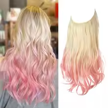 One-piece women's hair extension piece with abundant hair volume U-shaped fishing line invisible and natural long curly hair - V.I.P Digital Presence