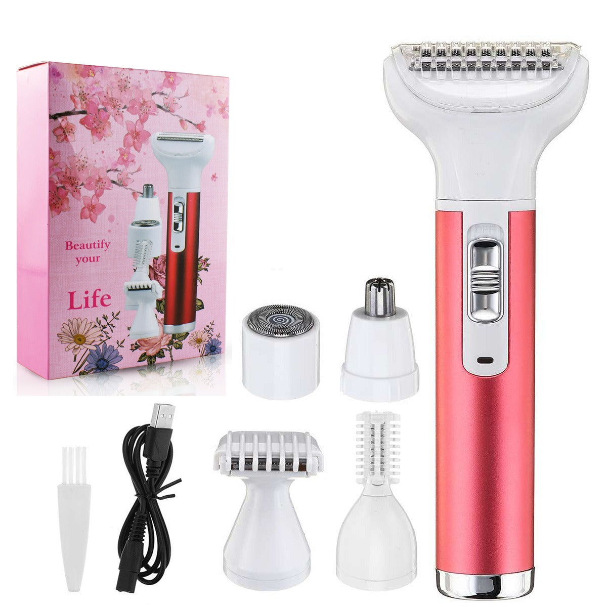 New 5 In 1 Multifunctional Shaver Hair Remover Electric Lipstick Eyebrow Trimmer Hair Scraper For Women - V.I.P Digital Presence