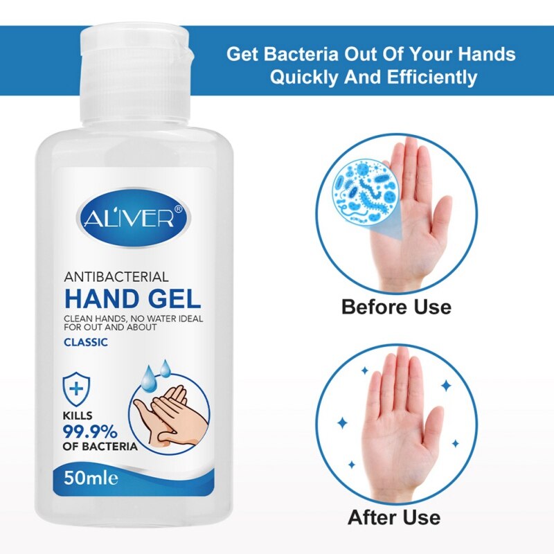 Hand Sanitizer Gel Bacteriostatic Gel Disinfection Sterilization Liquid Hand Soap Portable No-wash 50ML - V.I.P Digital Presence