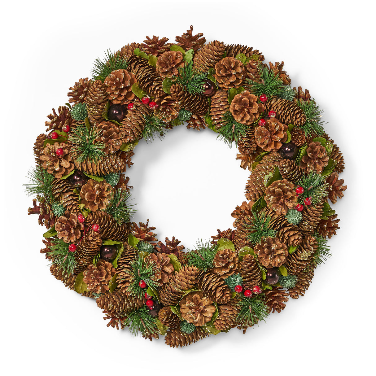 *CLEARANCE SALE* 18.5'' PINE CONE WREATH - V.I.P Digital Presence