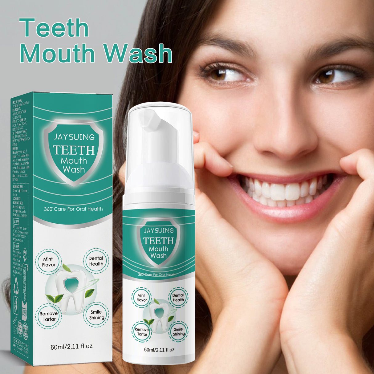 Foaming Teeth Mousse deeply cleans teeth stains, tooth yolk, gums and fresh breath - V.I.P Digital Presence