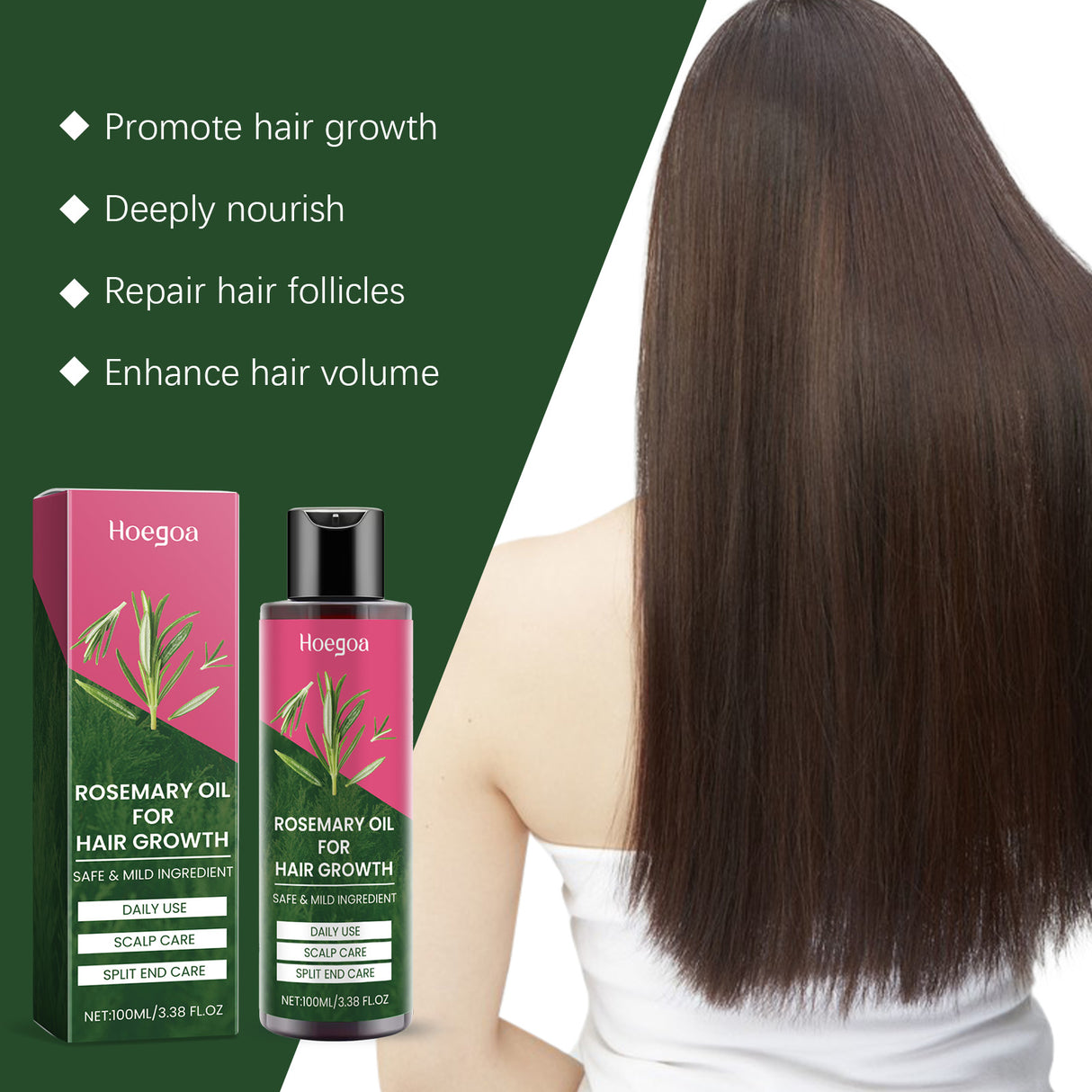 Rosemary Oil For Hair Growth, Promotes Healthy And Nourishing Strong Hair Essential Oil Hair Growth Oil - V.I.P Digital Presence