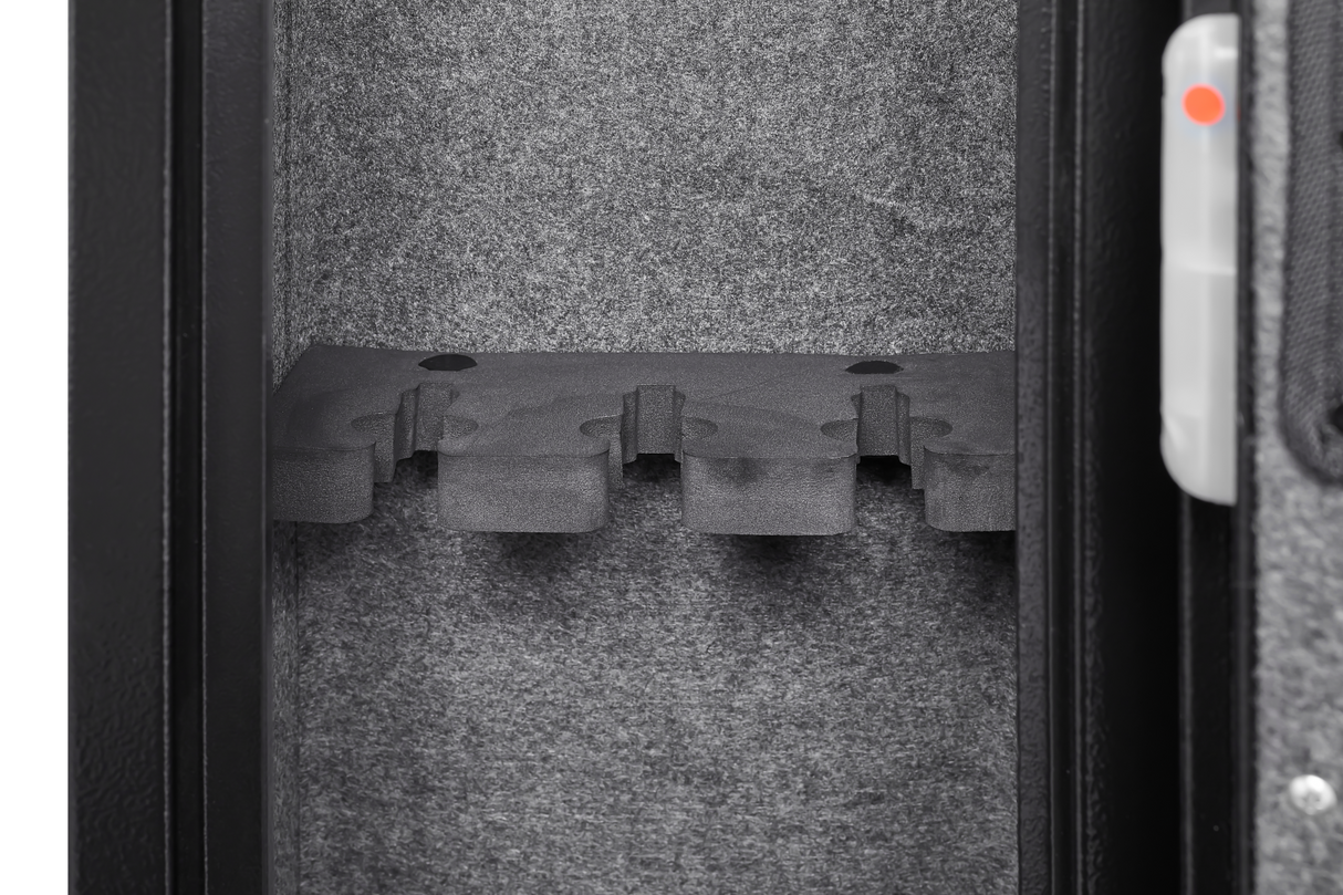 5 gun safes with 3 pistol pockets, quick access biometric adjustable heavy-duty gun rack mounted gun safes - V.I.P Digital Presence