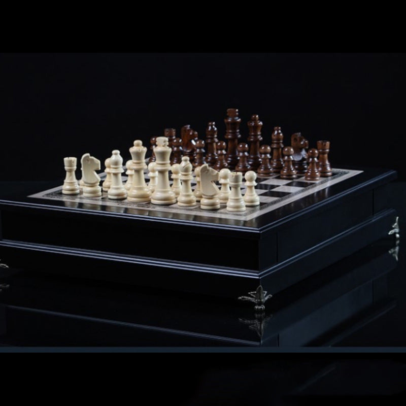 Large International Chess Children's Solid Wood Western Chess Adult Competition Special - V.I.P Digital Presence