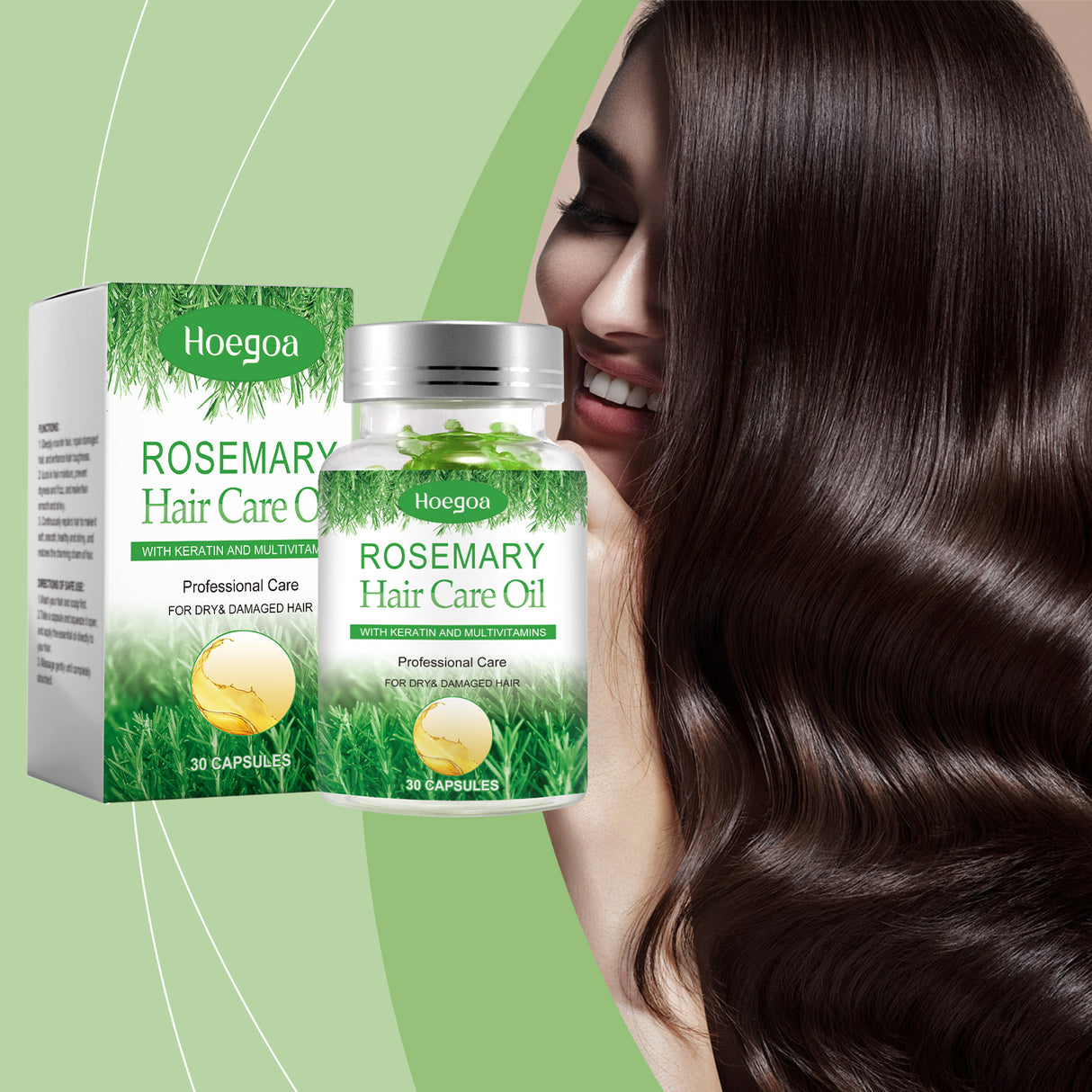 Rosemary Hair Care Capsules Nourishing Hair Care Capsules Soothing And Repairing Frizzy Rosemary Capsules - V.I.P Digital Presence
