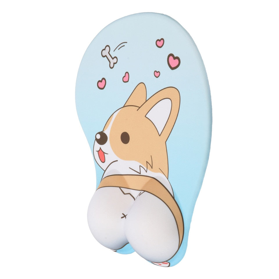 Lovely Corgi Non Slip Silica Gel Wrist Rest Mouse Pad Wrist Support Computer Ergonomic Mouse Mat Comfortable - V.I.P Digital Presence