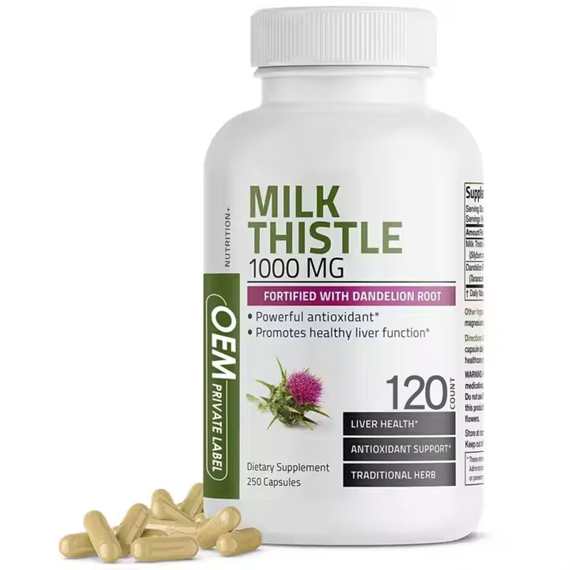 120 capsules of milk thistle grass dandelion root liver supplement - V.I.P Digital Presence