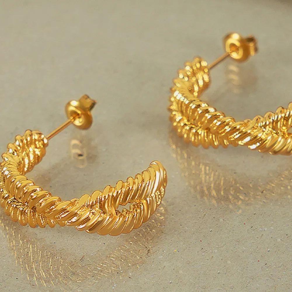 Titanium Steel Geometric Stud Earrings - V.I.P Digital Presence