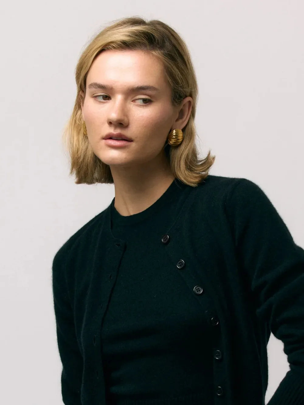 18K Gold-Plated Stainless Steel Ribbed Earrings - V.I.P Digital Presence