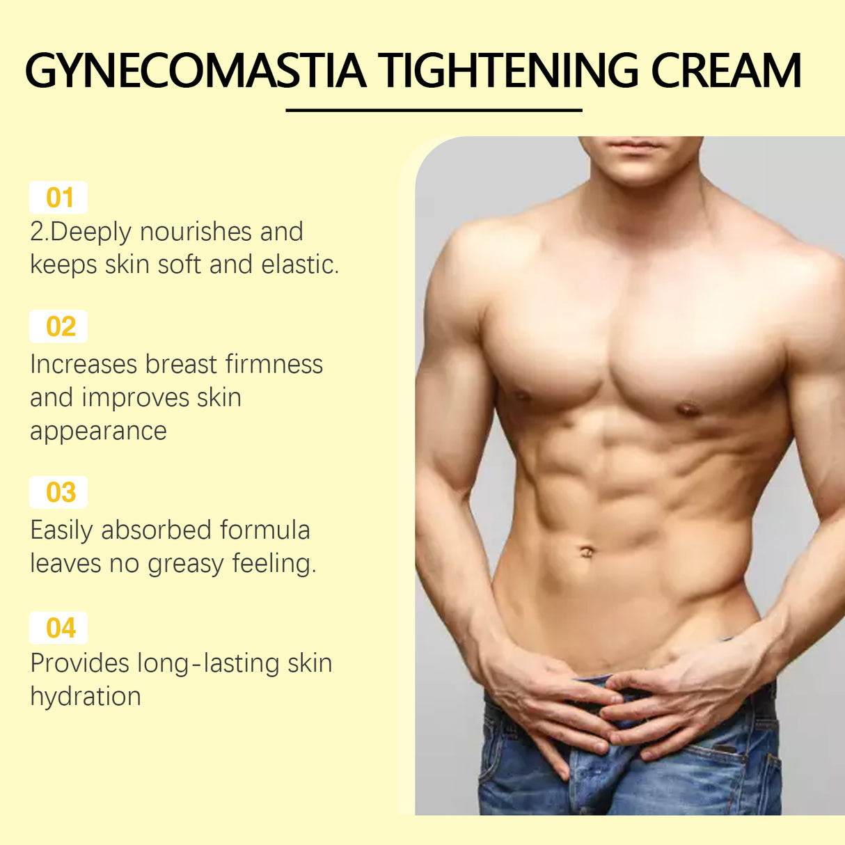 Bee Venom Chest Firming Massage Cream Men's Chest Treatment Firming Chest Massage Body Cream - V.I.P Digital Presence