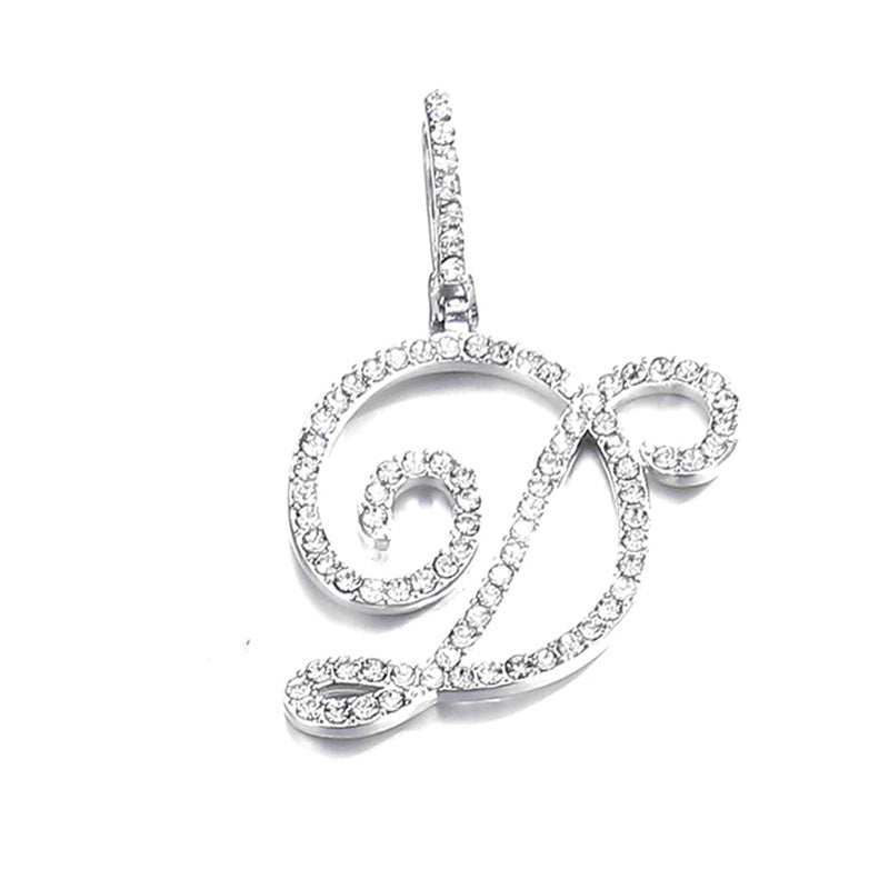 Hip hop accessories grass letter pendant melon seed buckle Cuban chain accessory - V.I.P Digital Presence