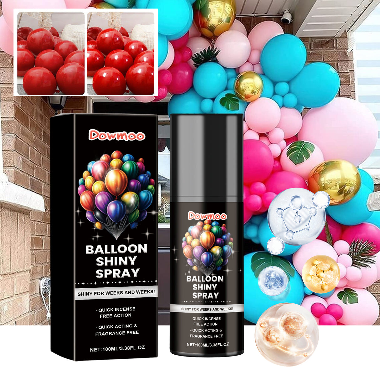 Balloon Shiny Spray, Balloon Safety Long-Lasting Gloss Appearance Polishing Brightening Spray - V.I.P Digital Presence