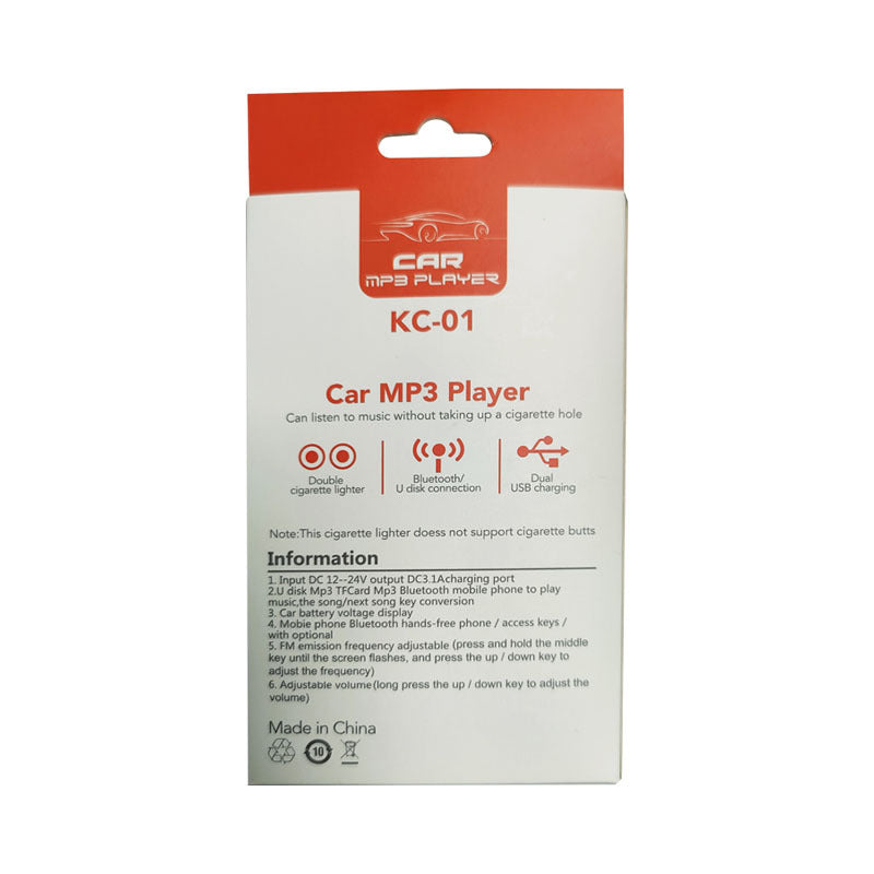 KC-01 car charger with one to two USB ports intelligent digital display QC3.0 fast charging multifunctional car cigarette lighter - V.I.P Digital Presence