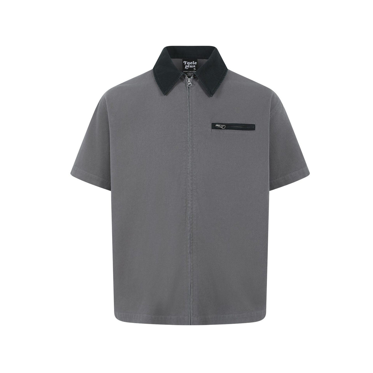 Men's contrasting collar casual short sleeved shirt - V.I.P Digital Presence