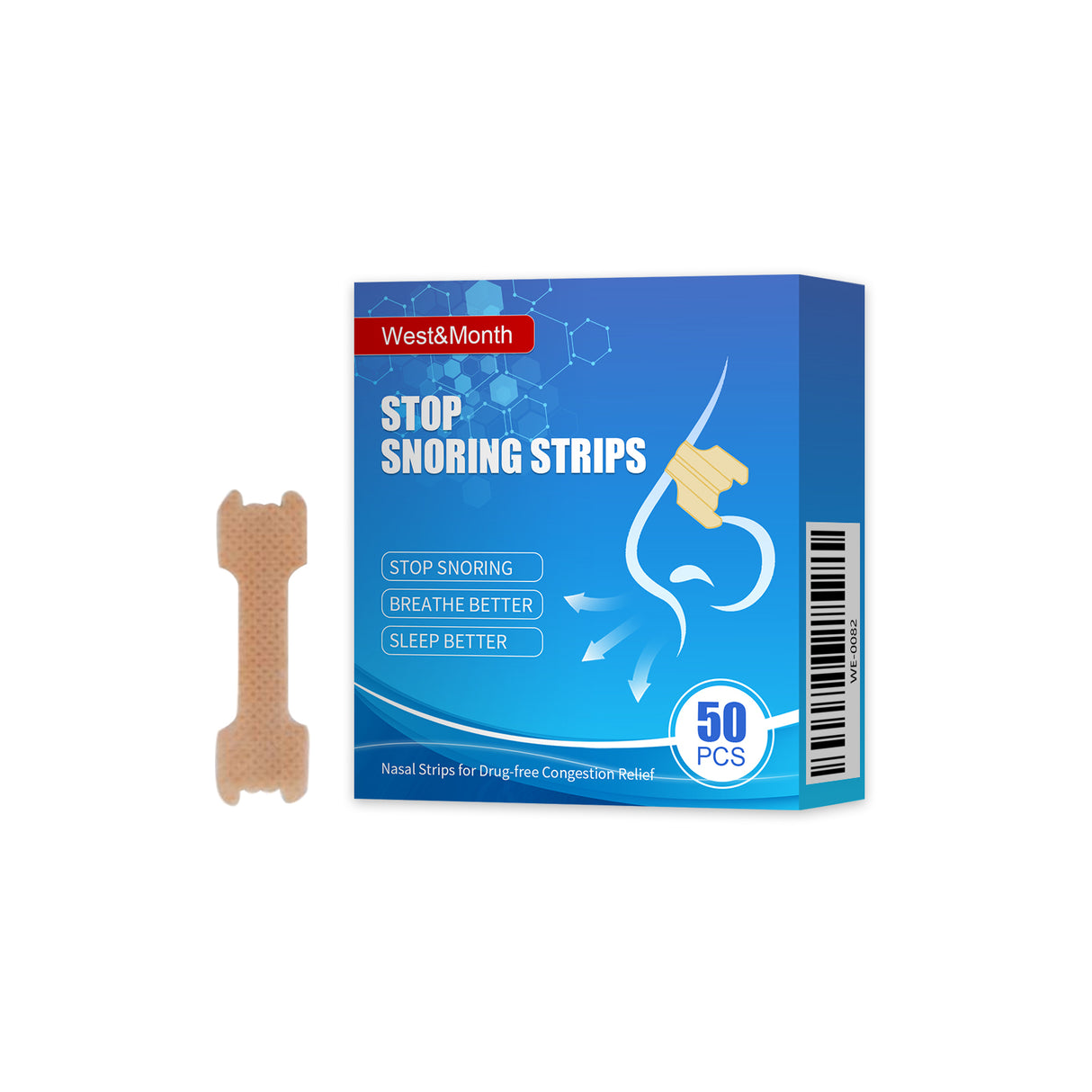 Stop Snoring Strips, Anti-snoring Dredging Respiratory Tract Anti-snoring Stop Patch Care - V.I.P Digital Presence