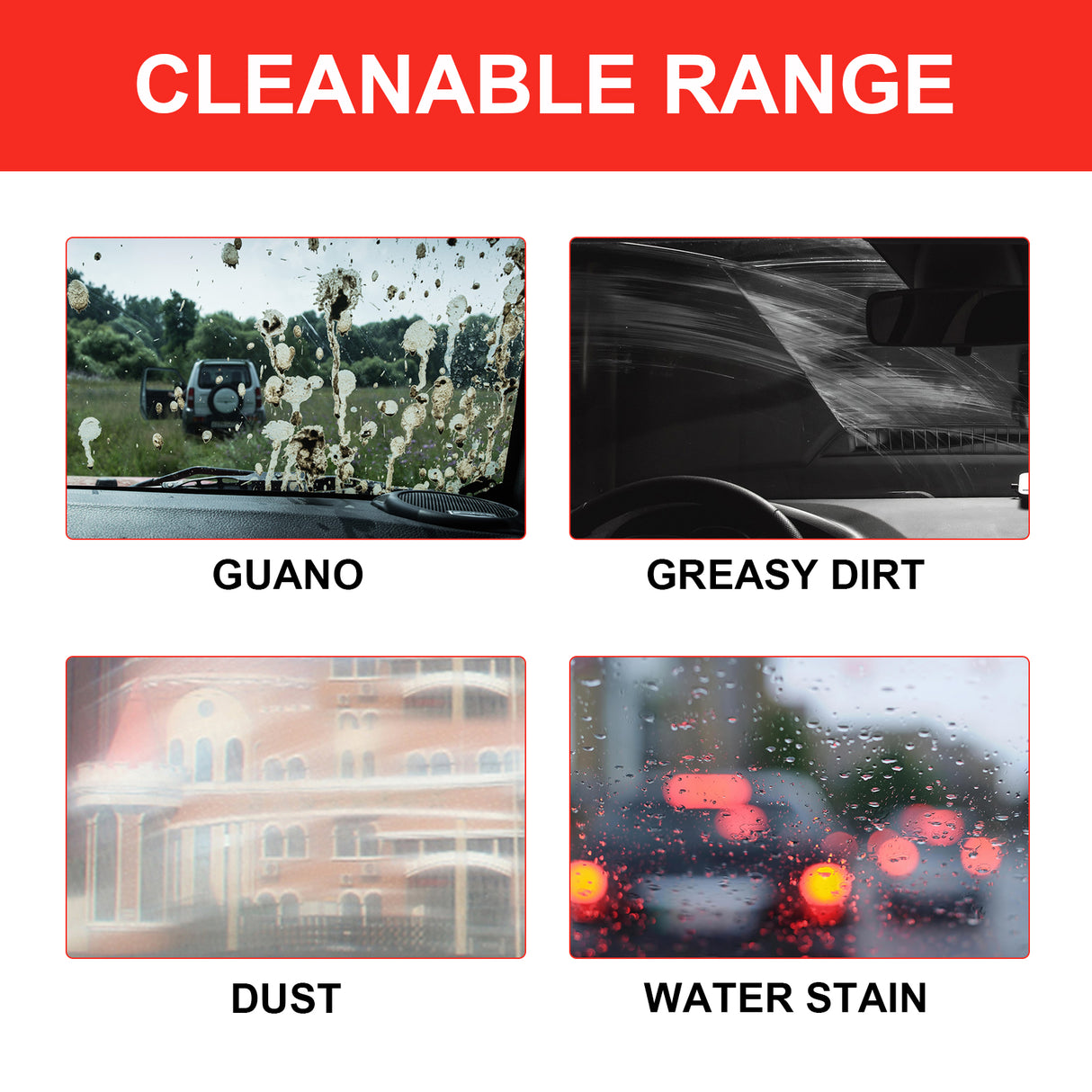 RAYHONG Glass Detergent, Car Front Windshield Window Stain Remover Oil Film Cleaner - V.I.P Digital Presence