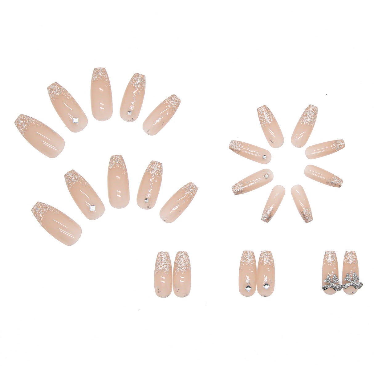 Fake Nails Fairy Long Wearing A Broken Diamond Butterfly Nail Stickers Detachable Finished Nail Pieces Nail Stickers Nails - V.I.P Digital Presence