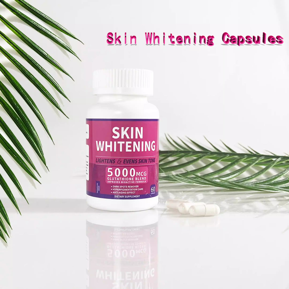 High Quality 5000mg Vitamin Supplements Skin Whitening Capsules Herbal Liposomes Glutathione Pills for Skin Whitening - V.I.P Digital Presence