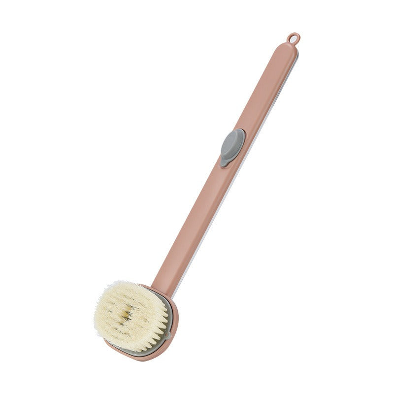 Long handled shower massage brush with soft bristles scrub back brush for exfoliation back cleaning brush for body - V.I.P Digital Presence