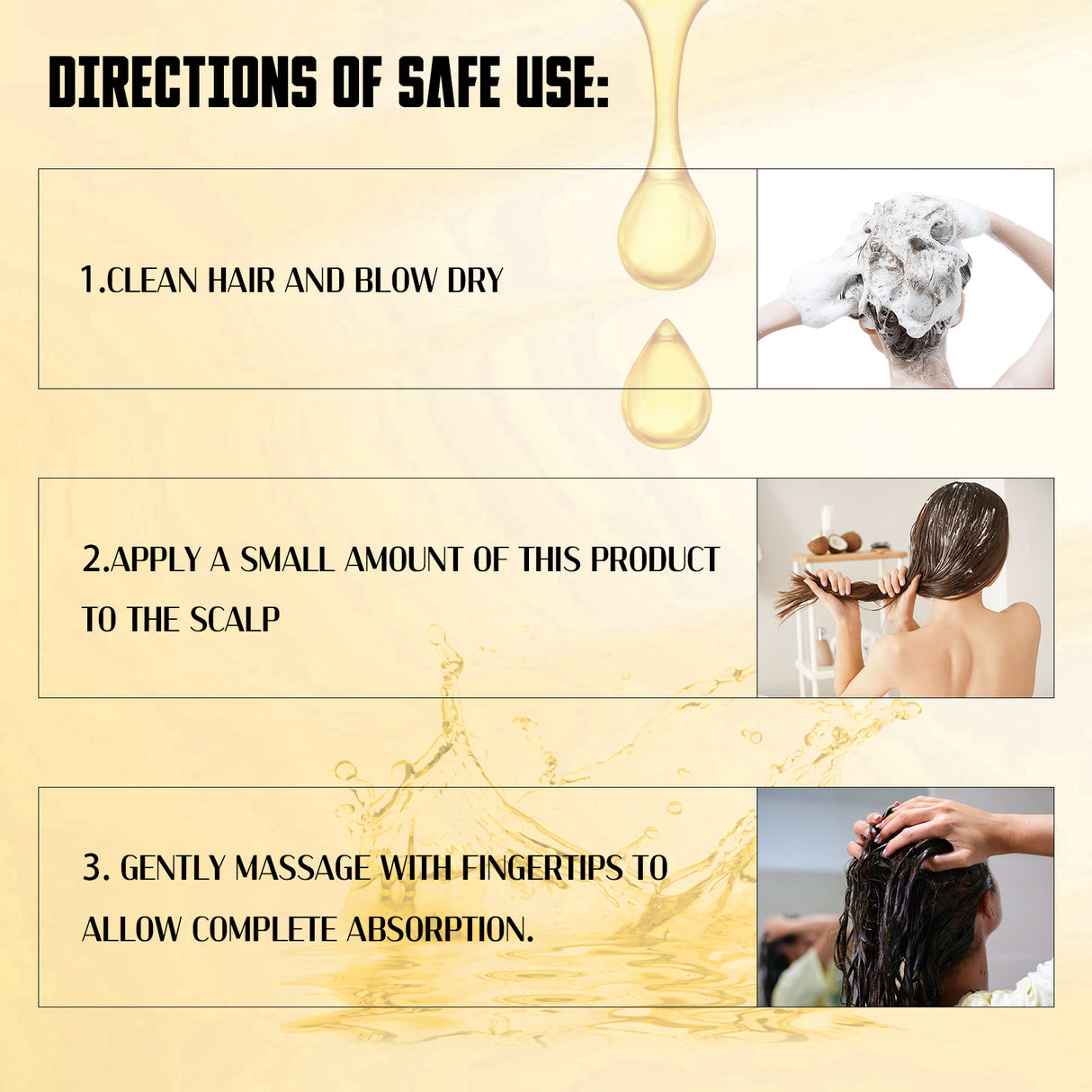 Biotin Hair Growth Roll On Massage Essence, Strong Hair Nourishing Hair Root Repair Dry Hair Essence - V.I.P Digital Presence