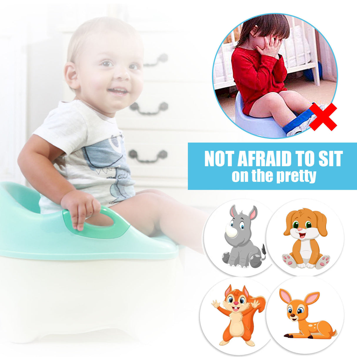 Potty Training Stickers Children's Potty Pee Training Cartoon Personality Paper Assisted Reward Stickers - V.I.P Digital Presence