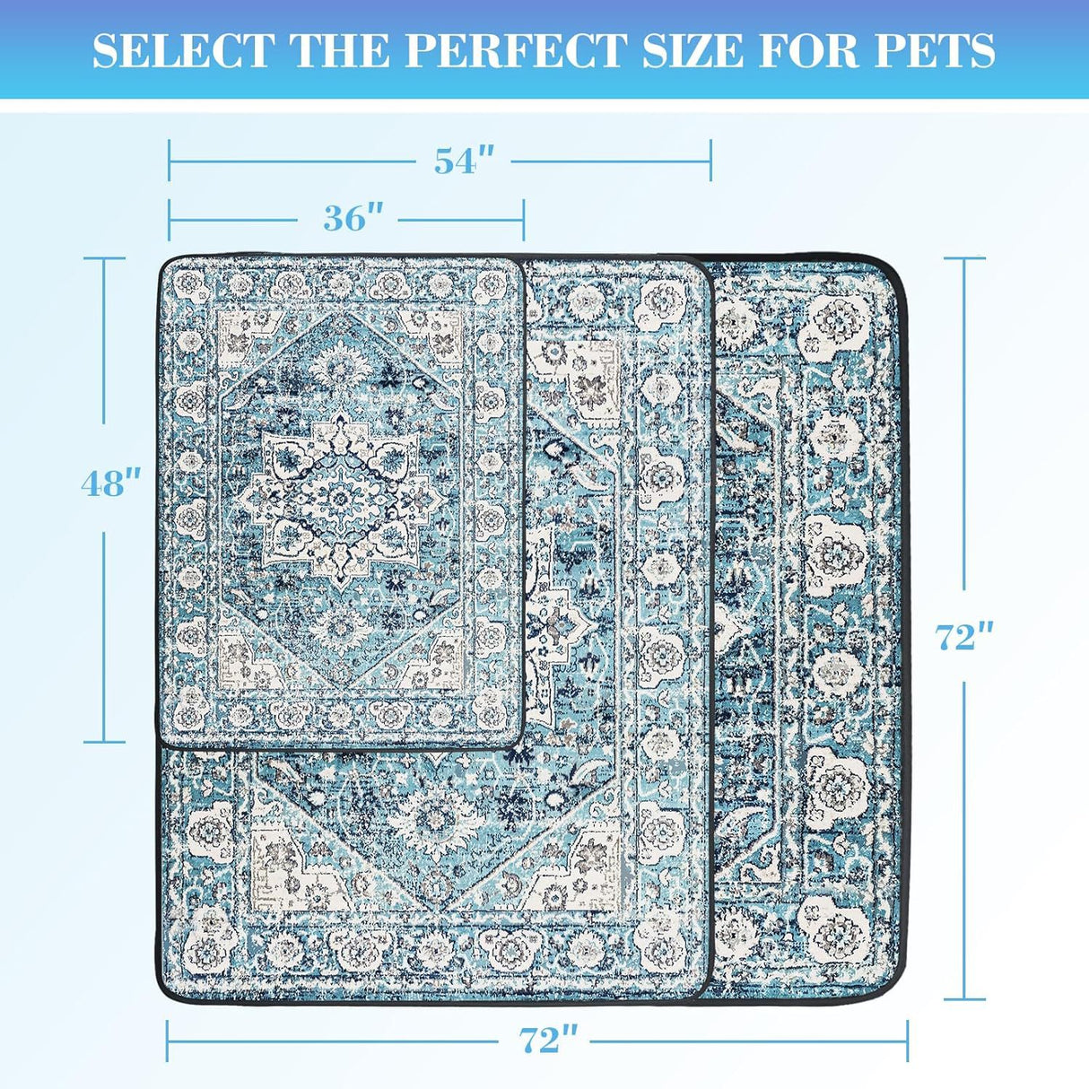 Scandinavian Minimalist Carpet Pet Mat, Stain-Resistant and Easy to Clean Sofa Coffee Table Mat, Urine-Proof Cat and Dog Pad - V.I.P Digital Presence