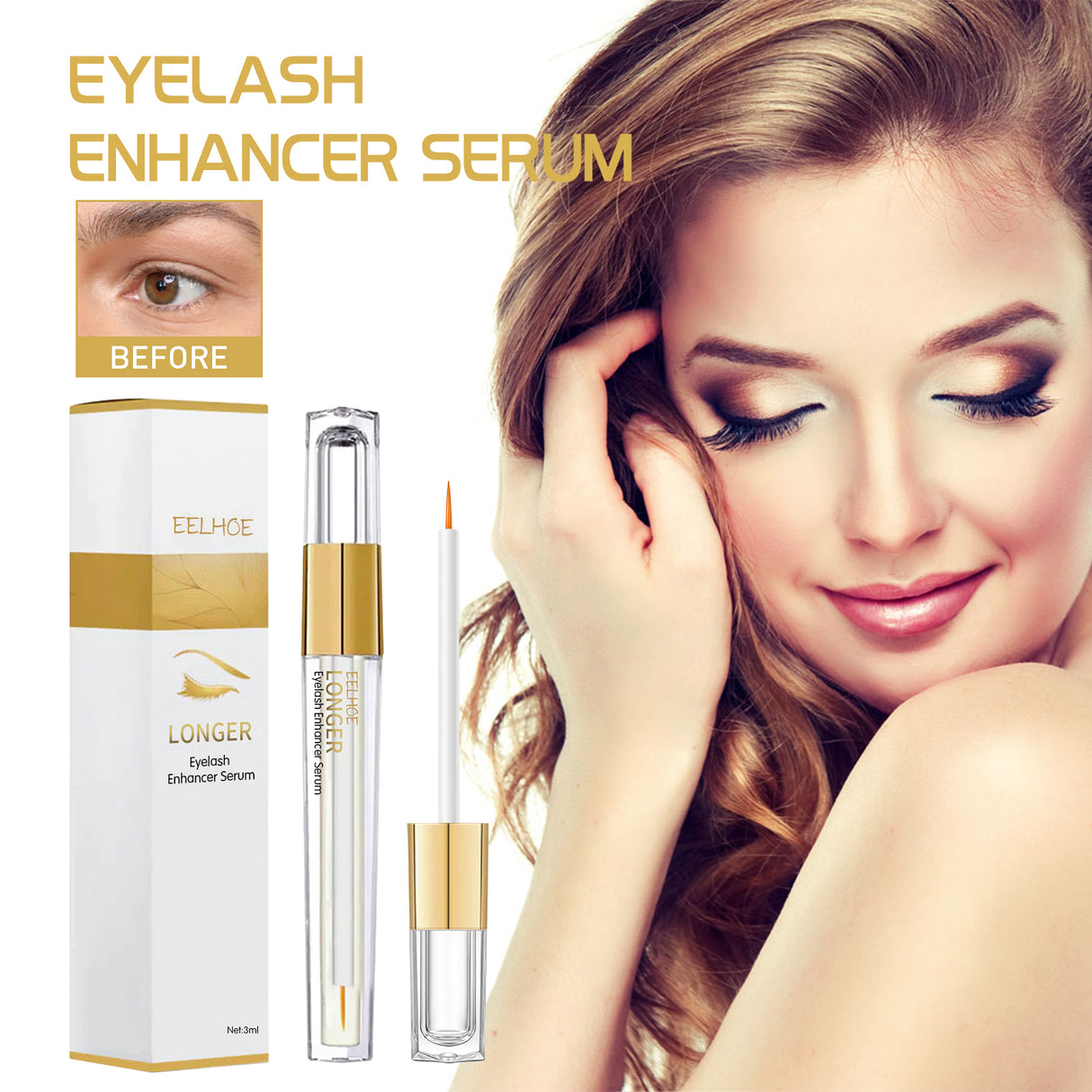 Eyelash Liquid Lashes Long, Thick And Curling Black Beautiful Eyelash Moisturizing Mild Natural Mascara - V.I.P Digital Presence