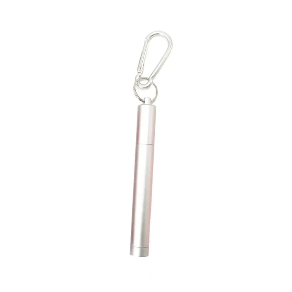 1 Set Reusable Telescopic Straw Set Portable Stainless Steel Easy To Clean Straw With Carry Case - V.I.P Digital Presence