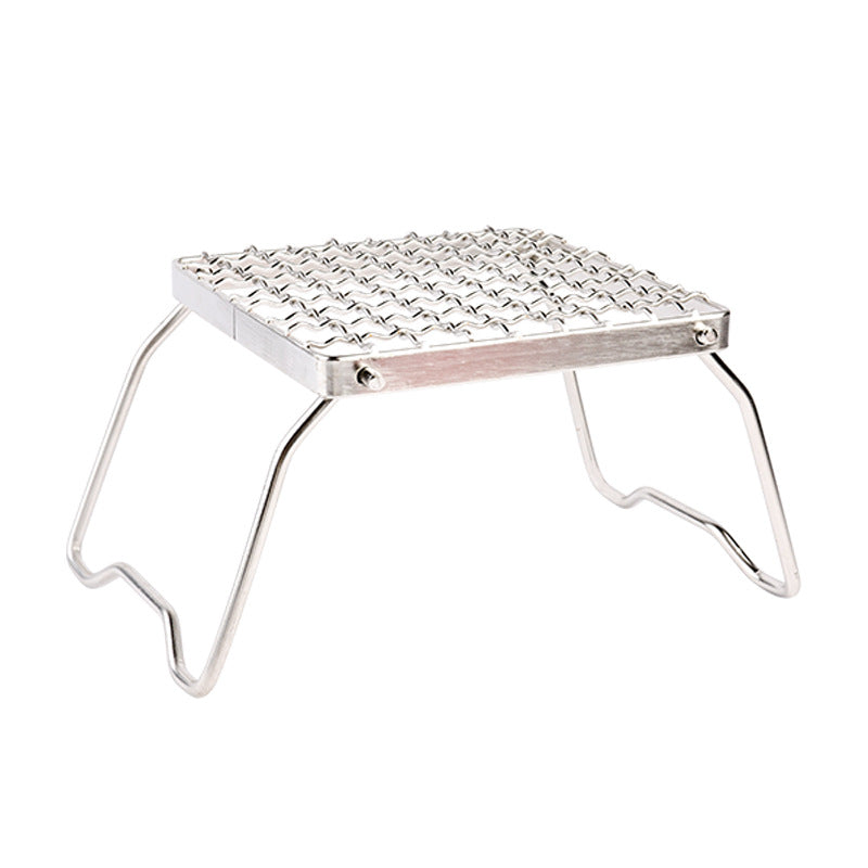 Outdoor Stainless Steel Stove Head Support Portable Folding Barbecue Grill Set Pot Rack Grid Grill Support Grill - V.I.P Digital Presence