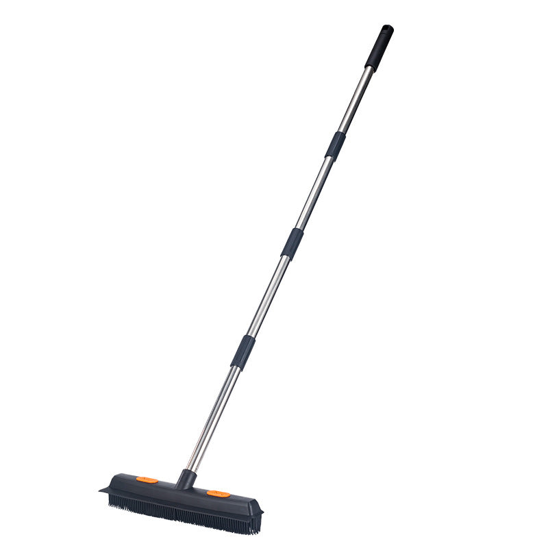 Cleaning Brush Stainless Steel Silicone Floor Brush Water Scraping Brush Long Handle Magic Carpet Brush - V.I.P Digital Presence
